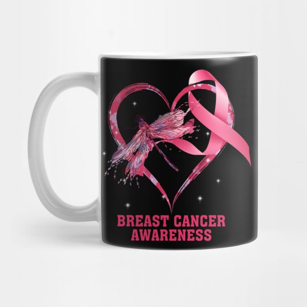 In October We Wear Pink Heart Breast Cancer Month by Gendon Design